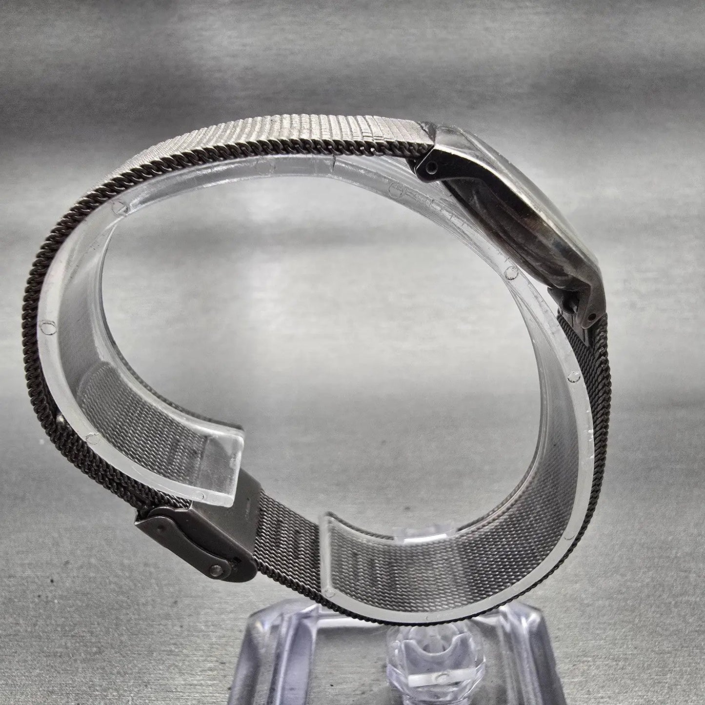 Skagen Slimline Watch Women 24mm Black Dial Titanium Round 233XSTTM New Battery8