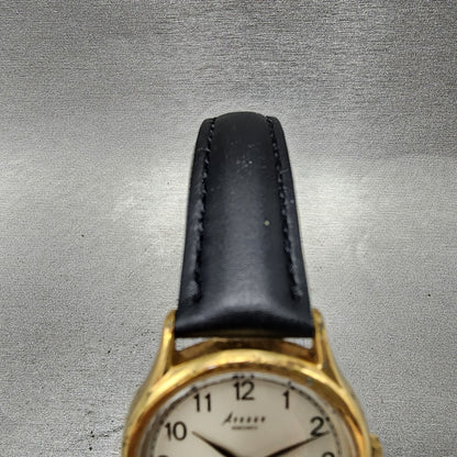 Seiko Avenue Watch Men 31mm White Dial Gold Tone Round 2g286090 New Battery4