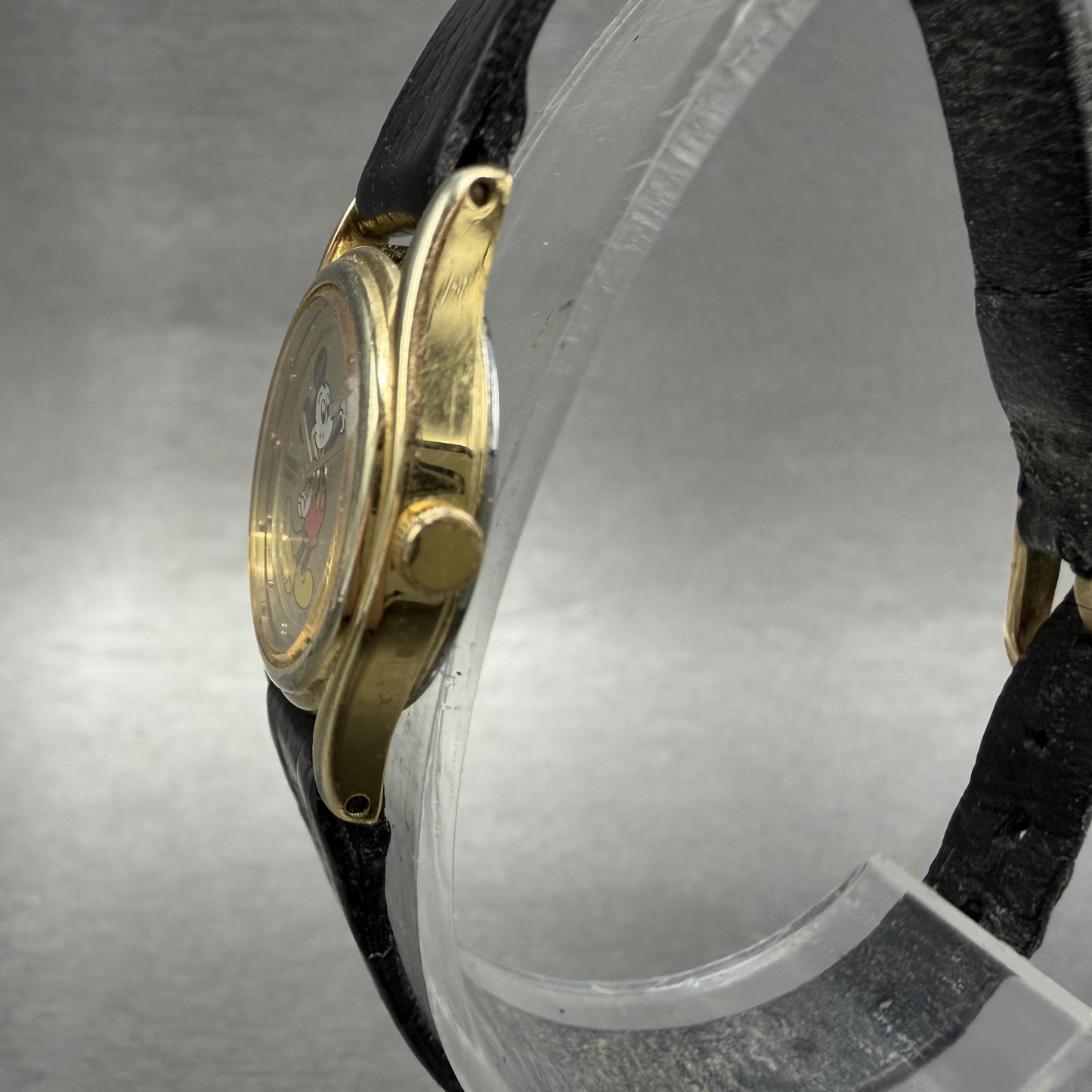 Seiko Mickey Mouse Watch Women 19mm Champagne Dial Gold Tone 2p200089 New Batt2