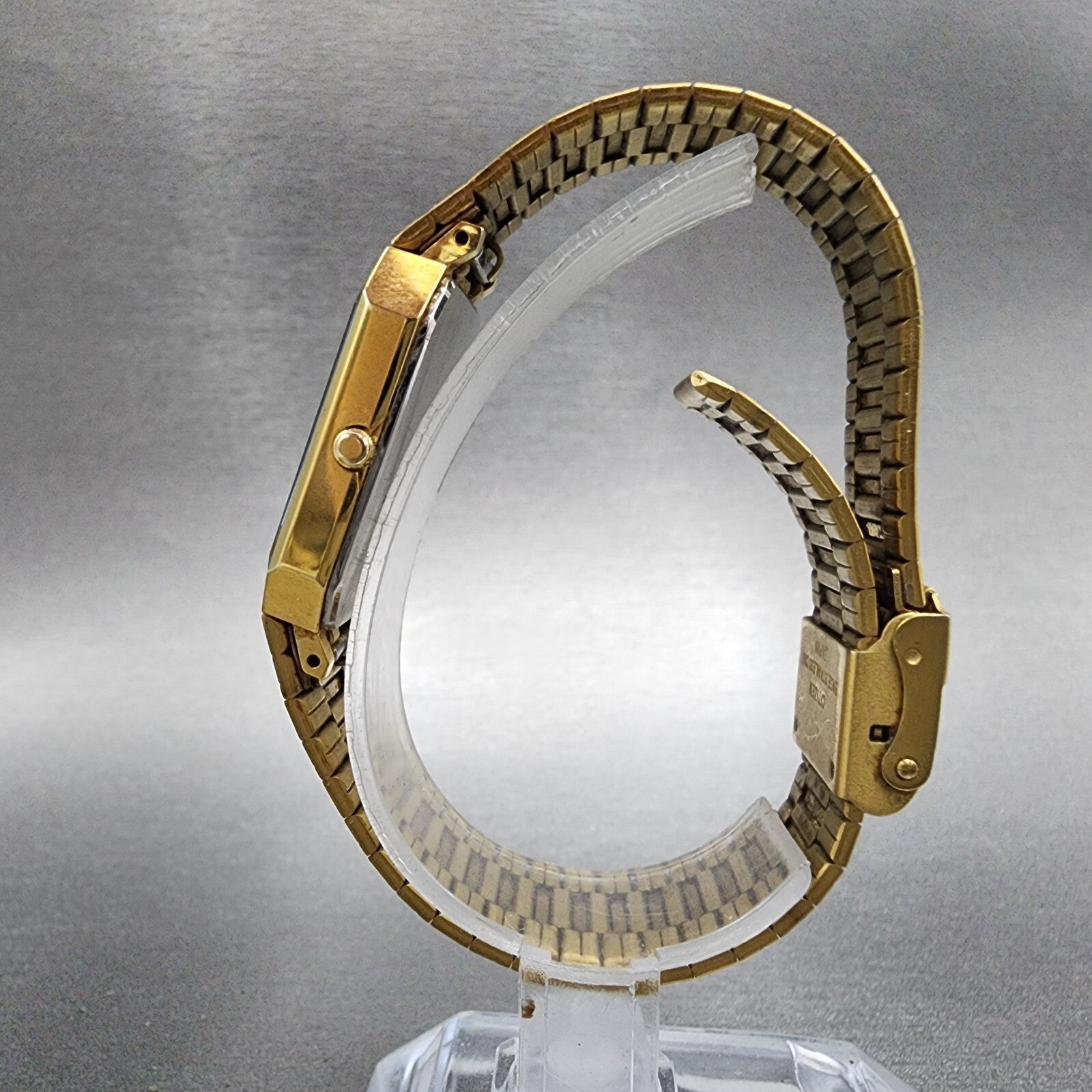 Citizen CQ Tank Watch Women 27mm Gold Dial Gold Tone Rectangle New Battery6