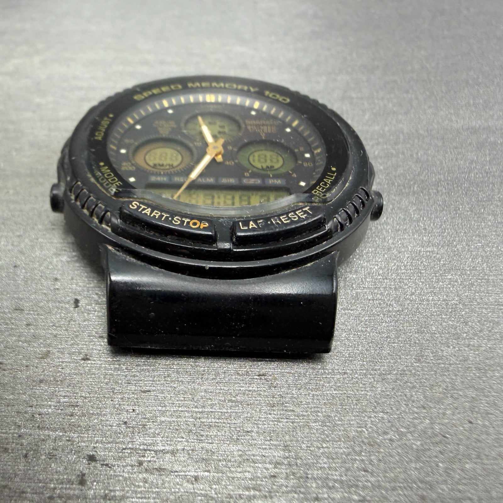 Casio Speed Memory AW-20 Watch Men 41mm Analog Digital Black Tone New Battery BH2