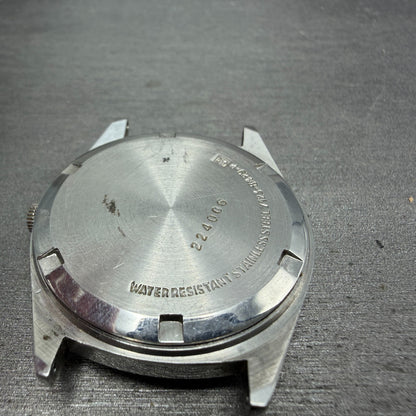 Seiko SQ Watch Men 35mm Silver Dial Silver Tone Daydate Round 7123-8429 PARTS11