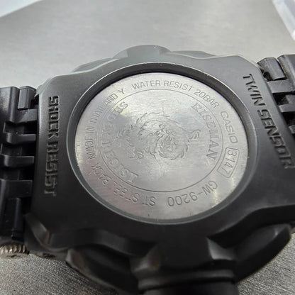 Casio G-Shock Riseman GW-9200 Watch Men 45mm Black Alti Baro Solar Atomic PARTS10