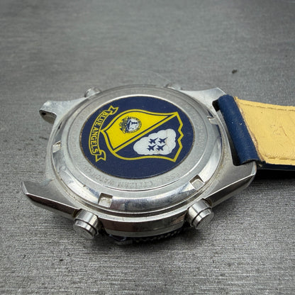 Citizen Navihawk Blue Angels Watch Men 42mm Ana Digi Steel C300-Q00842 PARTS10