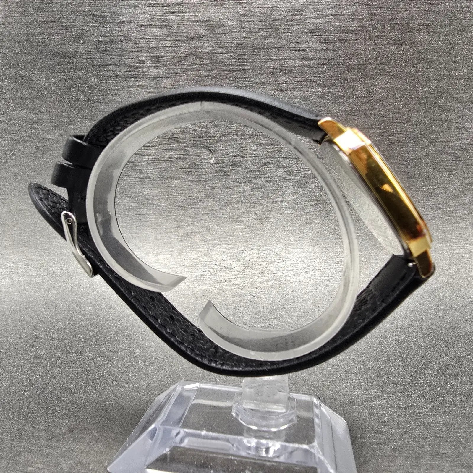 Seiko Watch Men 30mm Champagne Dial Gold Tone Octagon 6431-5030 New Battery8