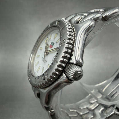 Tag Heuer Professional Dive Watch Women 28mm White Dial Steel Date WG1310 NewBat2