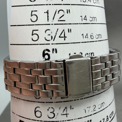 Bulova Tank Watch Women 26mm Silver Dial Silver Tone Rectangle 96L130 NewBattery10