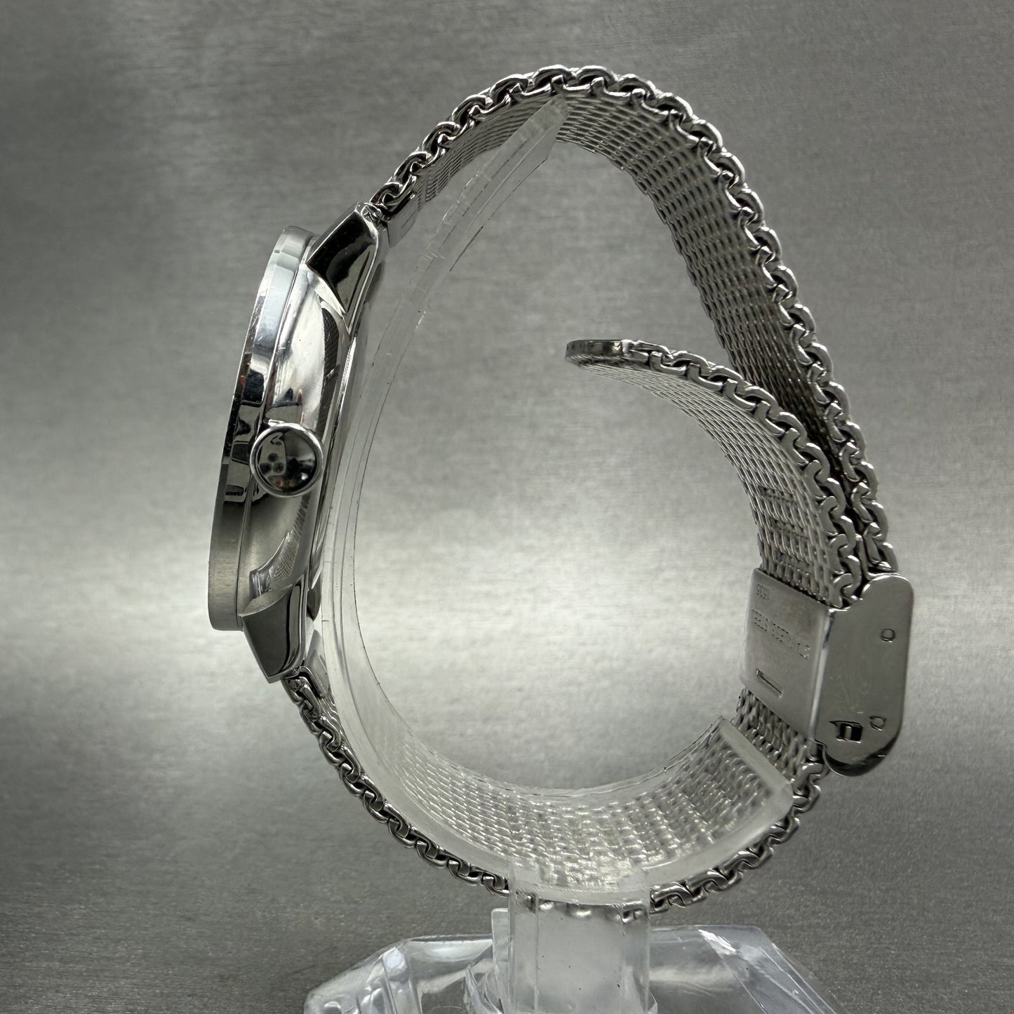 Movado Bold Shimmer Watch Women 34mm Silver Dial Steel Crystal Bezel New Batt6