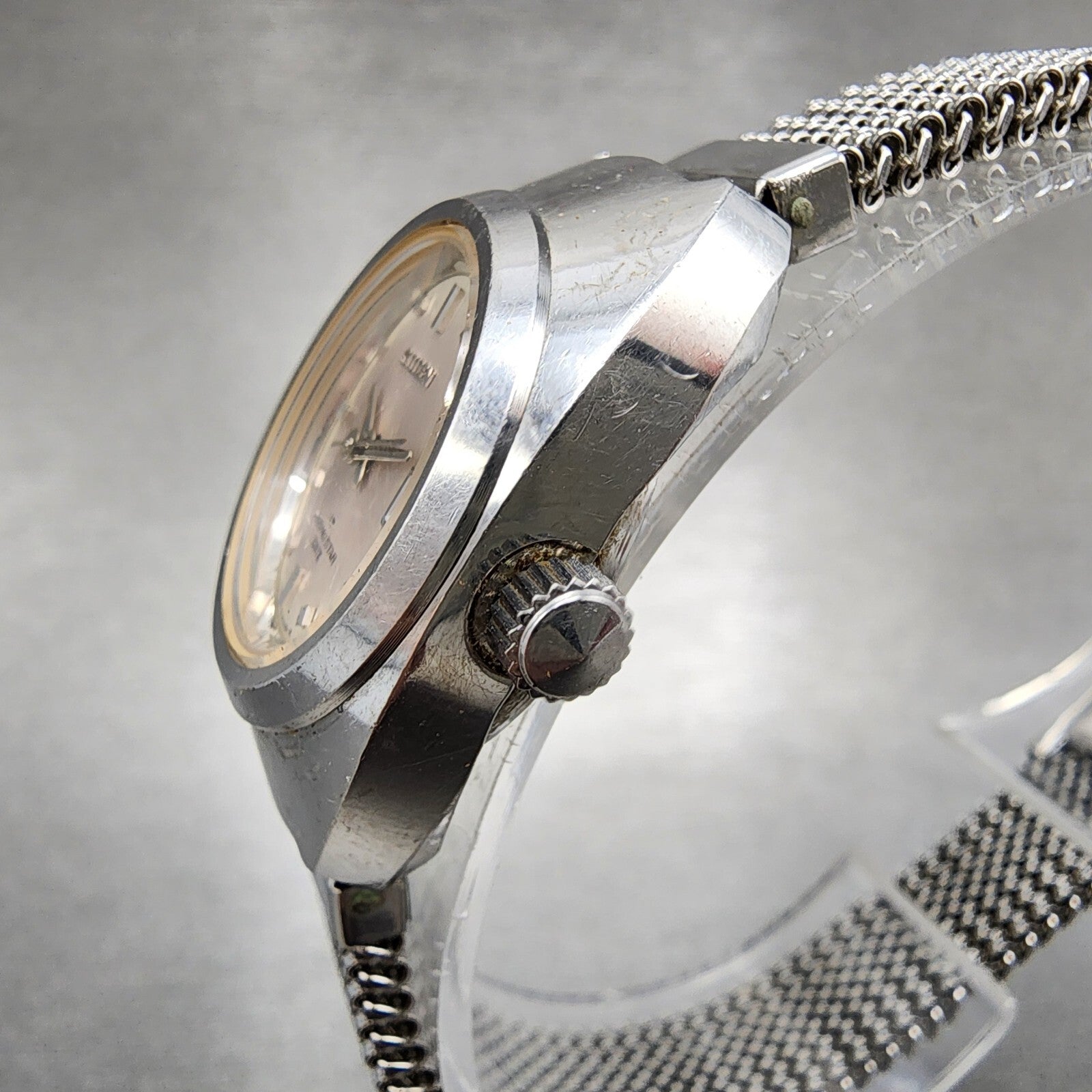 Citizen Cosmo Star Watch Women 24mm Silver Dial Silver Tone Date Manual Runs2