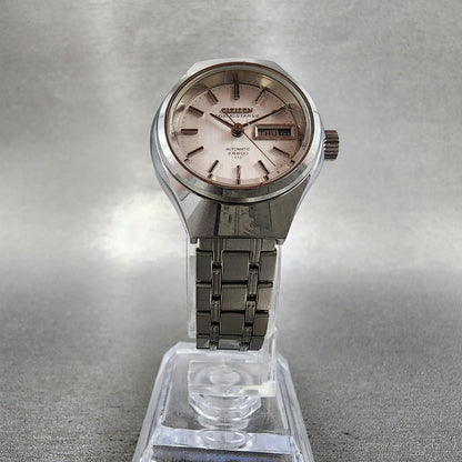 Citizen Cosmostar V2 Watch Women 26mm White Dial Steel Daydate Automatic READ!!!5