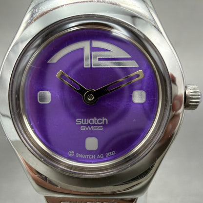 Swatch Irony Lady Ardency Watch Women 25mm Purple Dial Steel Round YSS146 Newbat1