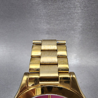 Michael Kors Watch Women 42mm Pink Dial Rose Gold Tone Round MK3264 New Battery6