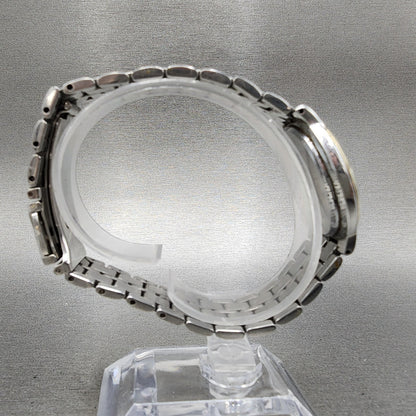 Seiko Watch Men 32mm White Dial Two Tone Round 7n010bc0 New Battery8