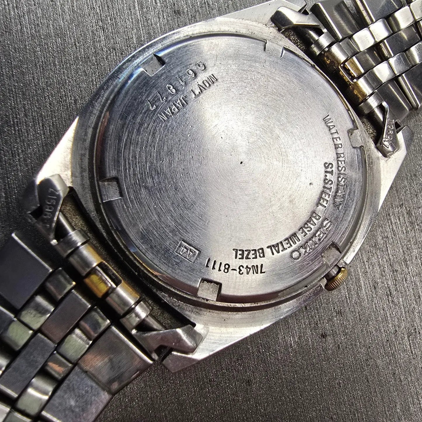 Seiko President Watch Men 36mm Luminous Dial Two Tone Daydate 7N43-8111 New Batt10