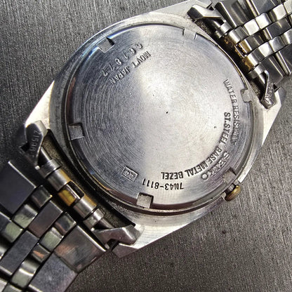 Seiko President Watch Men 36mm Luminous Dial Two Tone Daydate 7N43-8111 New Batt10