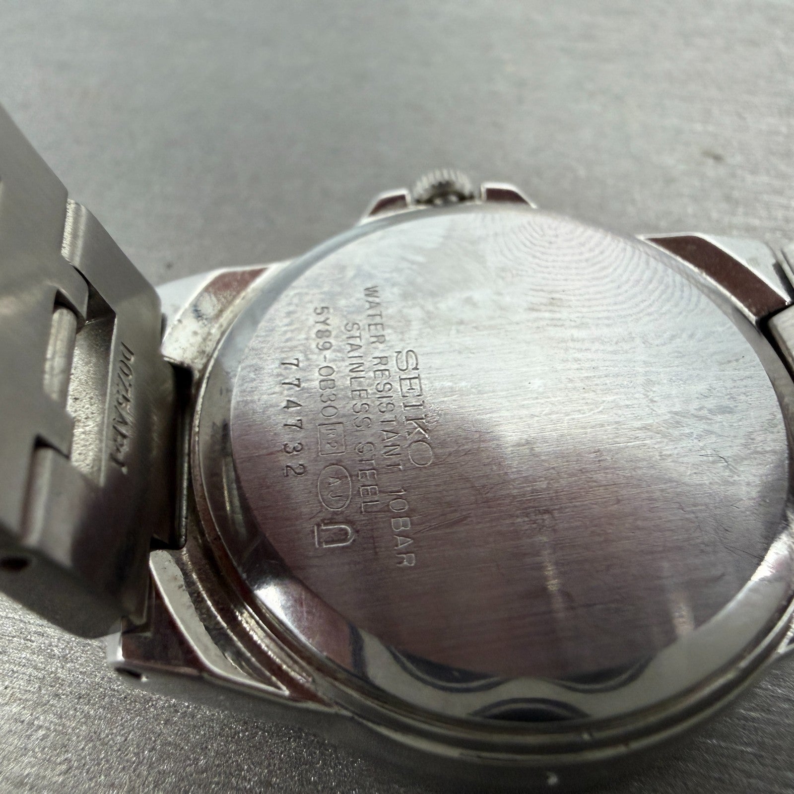 Seiko Lukia Watch Women 33mm Black Dial Silver Tone Daydate 5y89-0b30 NewBattery9