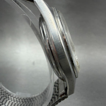 Seiko Type II Watch Men 37mm Silver Dial Silver Tone Daydate 7546-701E New Batt3