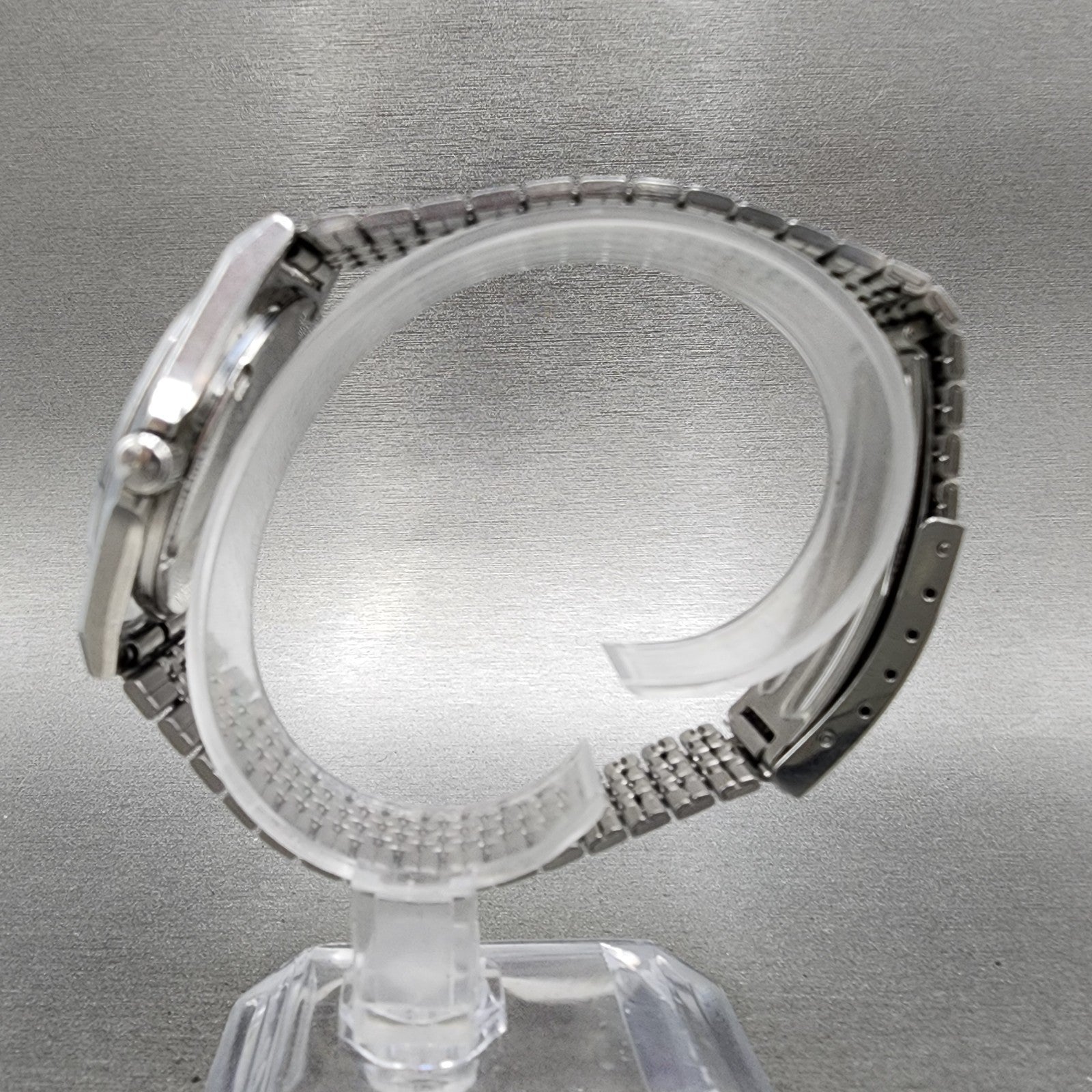 Seiko SilverWave Watch Men 35mm Silver  Dial Steel Daydate 59337020 New Battery6