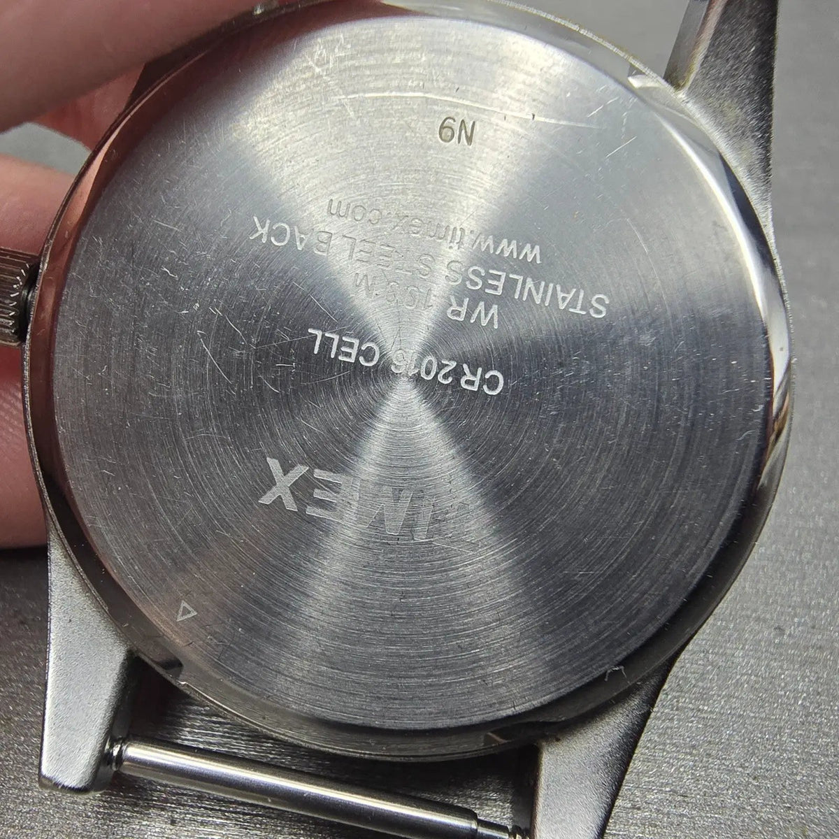 Timex Prepetual Calendar Watch Men 37mm Gray Dial Silver Tone Daydate PARTS7