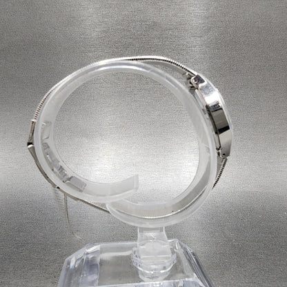 Seiko Watch Women 18mm Blue Dial Silver Tone Manual Oval 117770 Runs8