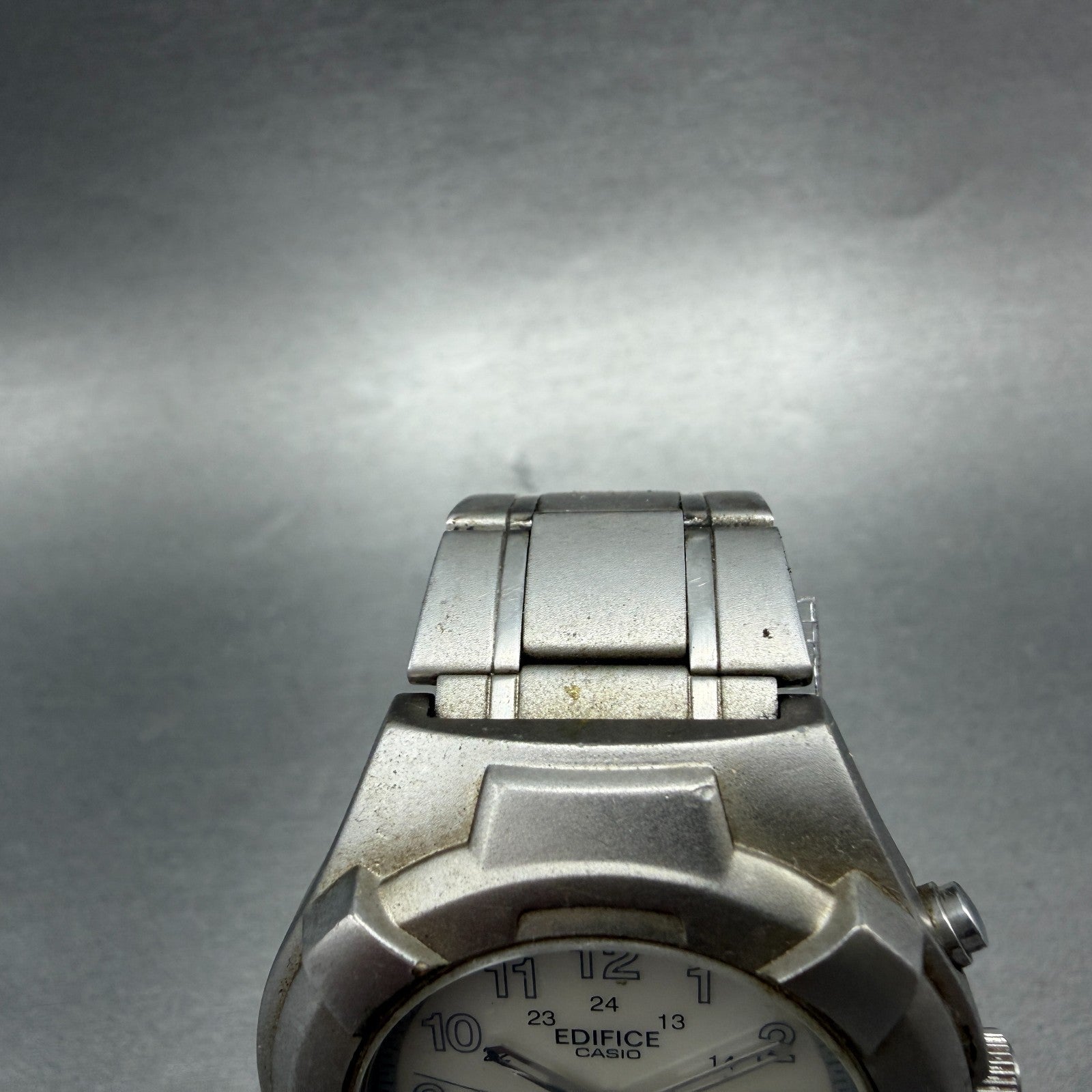 Casio Edifce Watch Men Cream Dial Silver Tone Date Round MMW-100 New Battery4