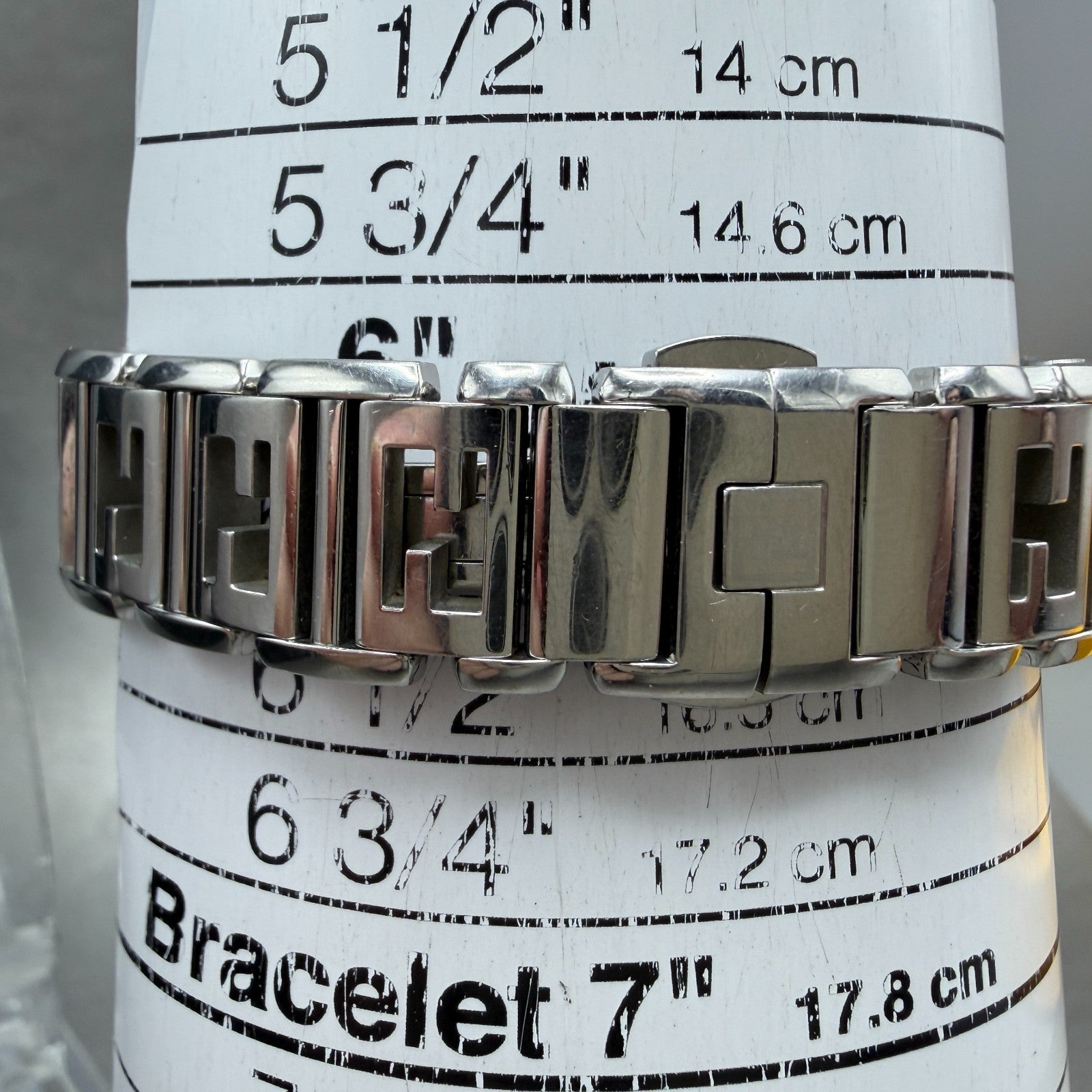 Fendi 1200L Tank Watch Women 16mm Silver Dial Steel Rectangle New Battery W/Box13