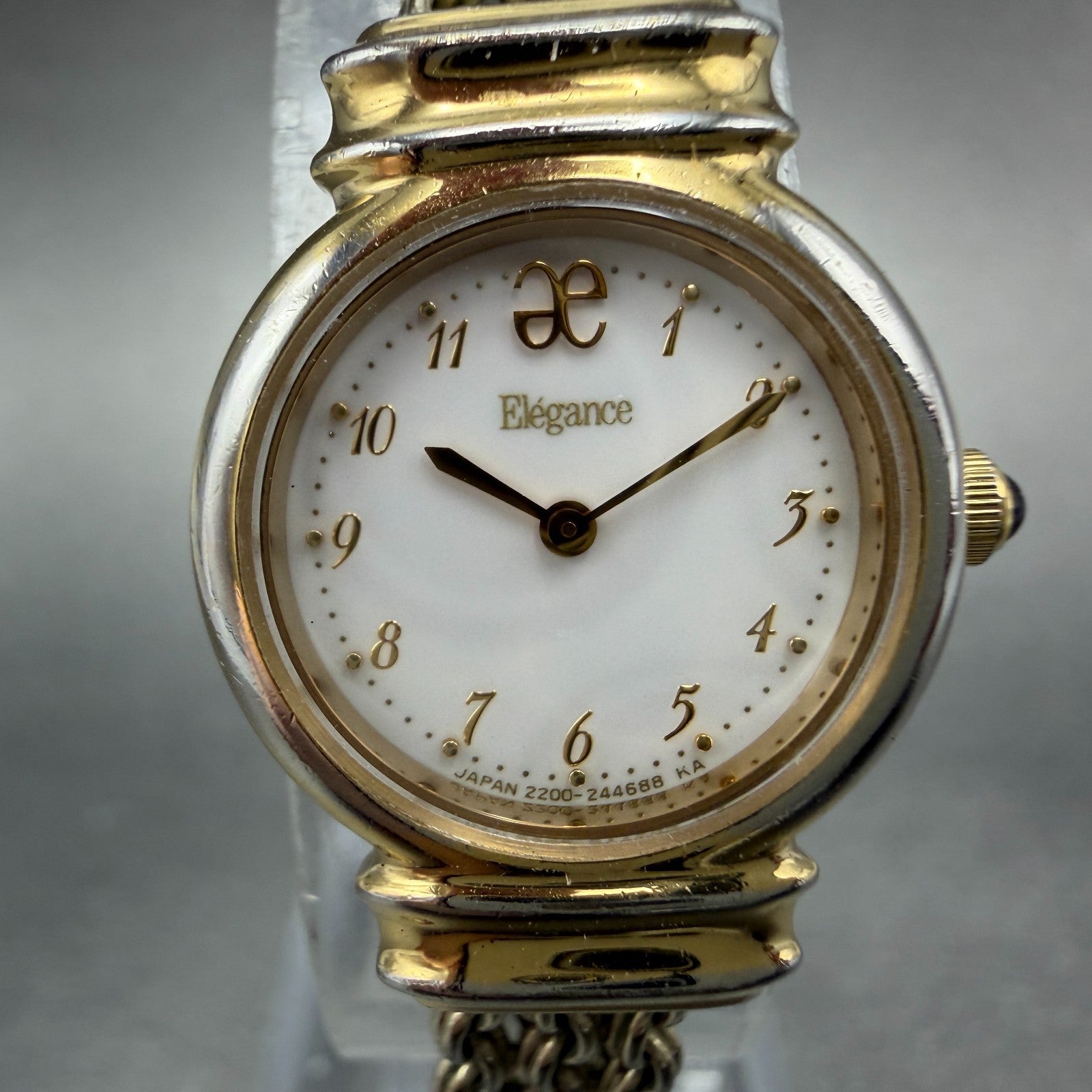 Citizen Elegance Watch Women 19mm White Dial Gold Tone Round 2200-241258 NewBatt1