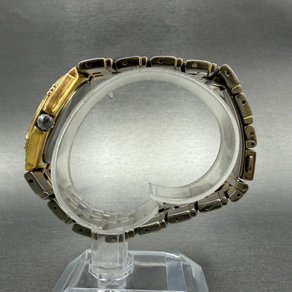 Seiko Watch Men 37mm White Dial Gold Date Round Vintage 7N42-0BD0 PARTS7