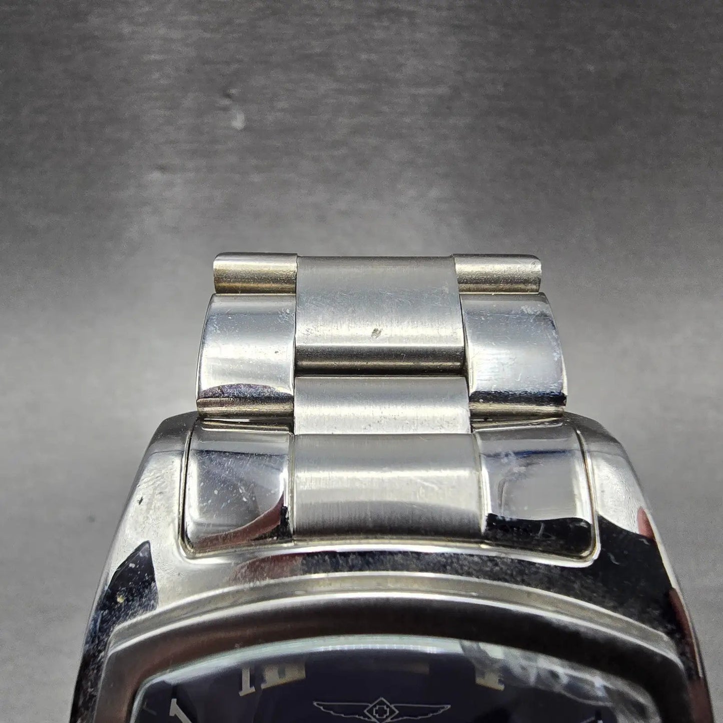 Invicta Lupah Watch Men 47mm Purple Dial Silver Tone Rectangle 21391 New Batt KJ4