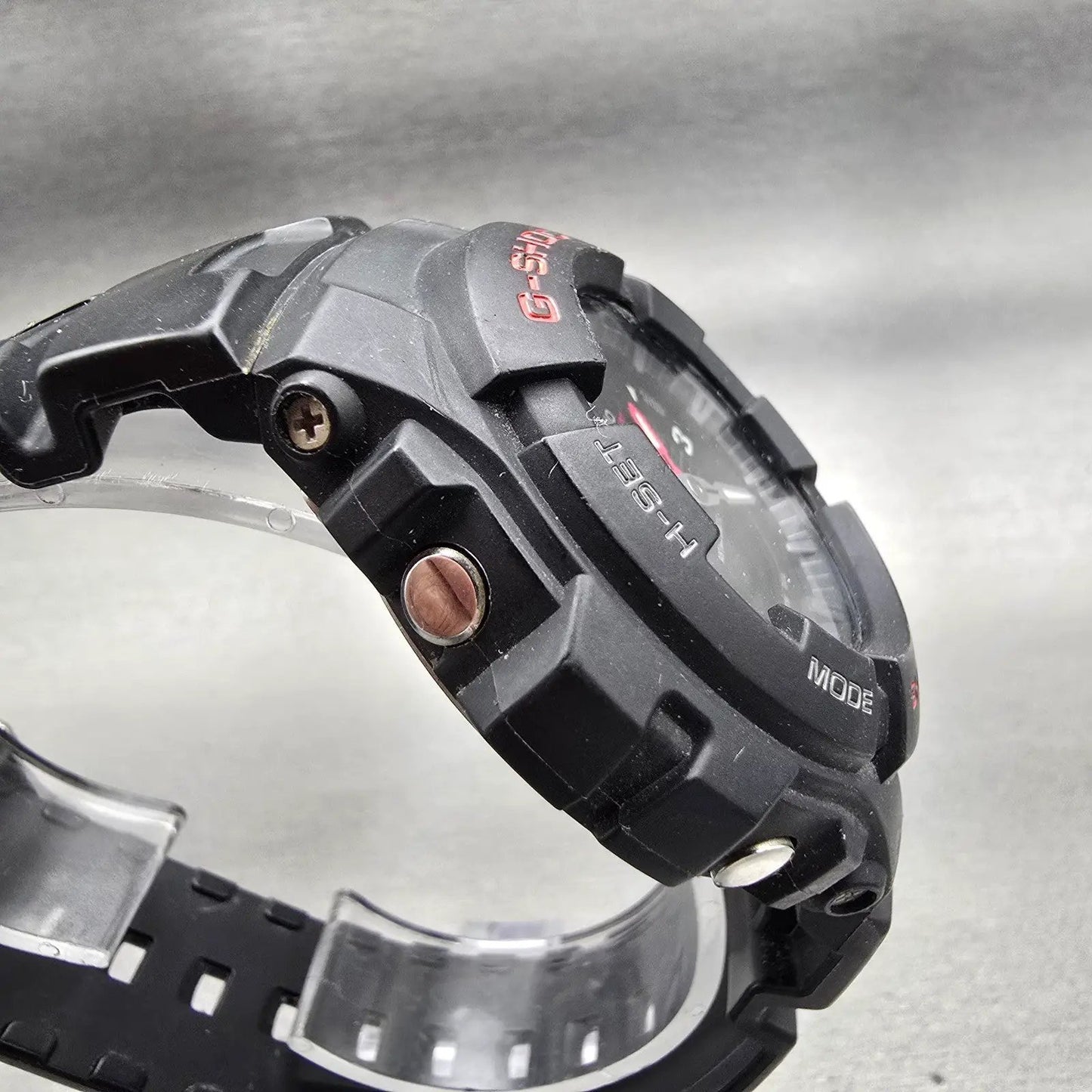 Casio G-Shock G-100 Watch Men 47mm Black Dial Black Tone Chrono Alarm New Batt J3