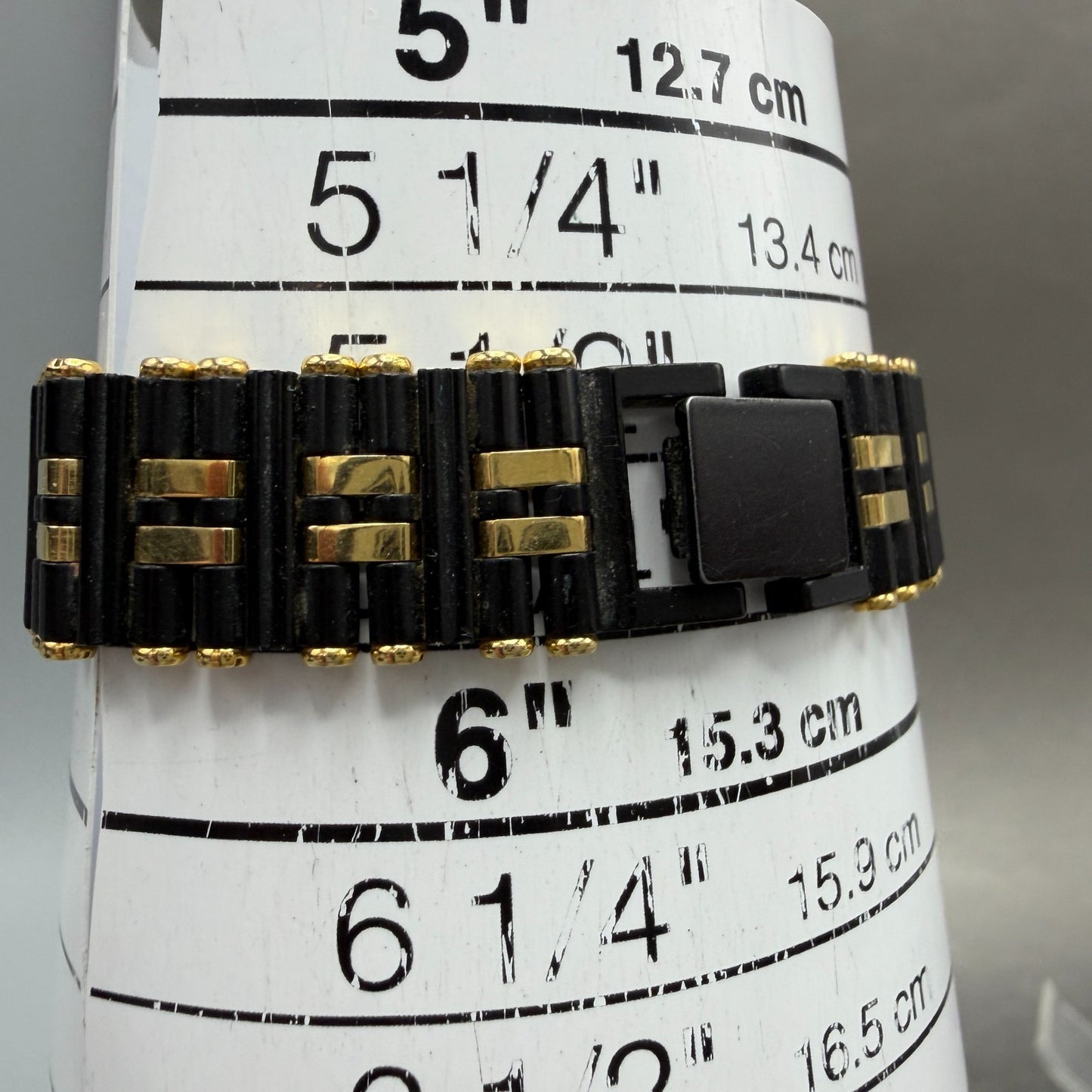 Seiko Tank Watch Women 14mm Black Dial Black & Gold Tone 2E20-5370 New Battery10
