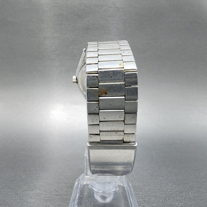 VTG Seiko Digital Watch Men 36mm Digital Steel 05335023 Rectangle PARTS8