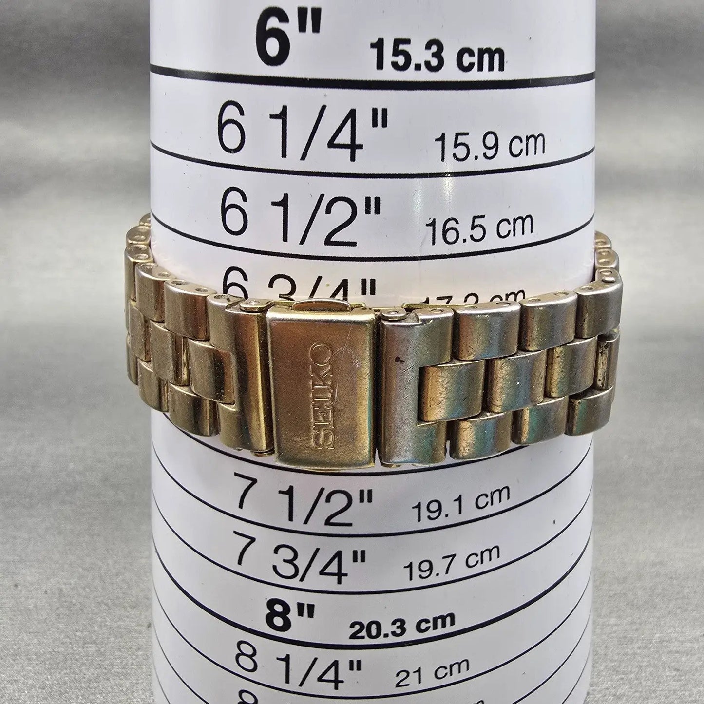 Seiko Watch Men 23mm White Dial Gold Tone Rectangle 4N00-6769 New Battery VTG9