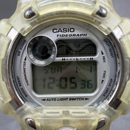 Casio G-Shock DW-8600K Watch Men 47mm Digital Clear Alarm Chrono New Battery ABC1