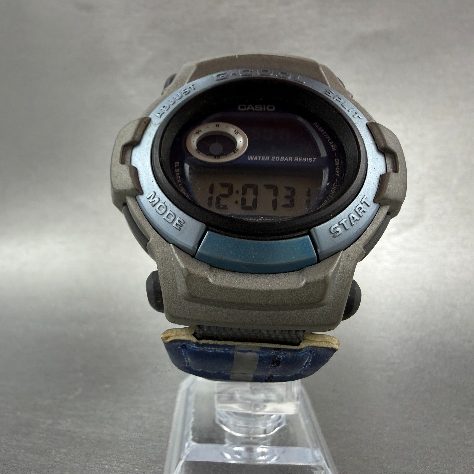 Casio G-Shock G-Cool GT-003 Watch Men 46mm Digital Silver Alarm Chrono New Batt5