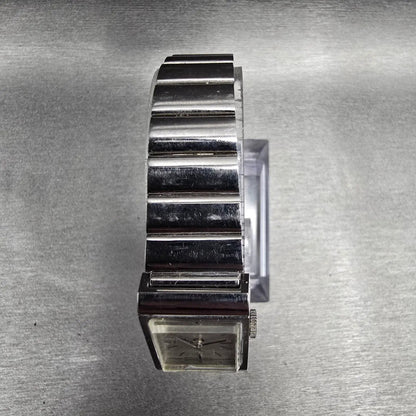 Seiko Tank Watch Women 16mm Silver Dial Silver Rectangle 1104-3400 Manual Wind4