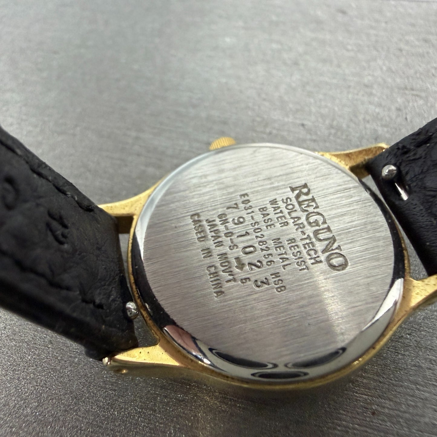 Citizen Reguno Solar Watch Women 24mm White Dial Gold Tone E031-S028256 Runs9