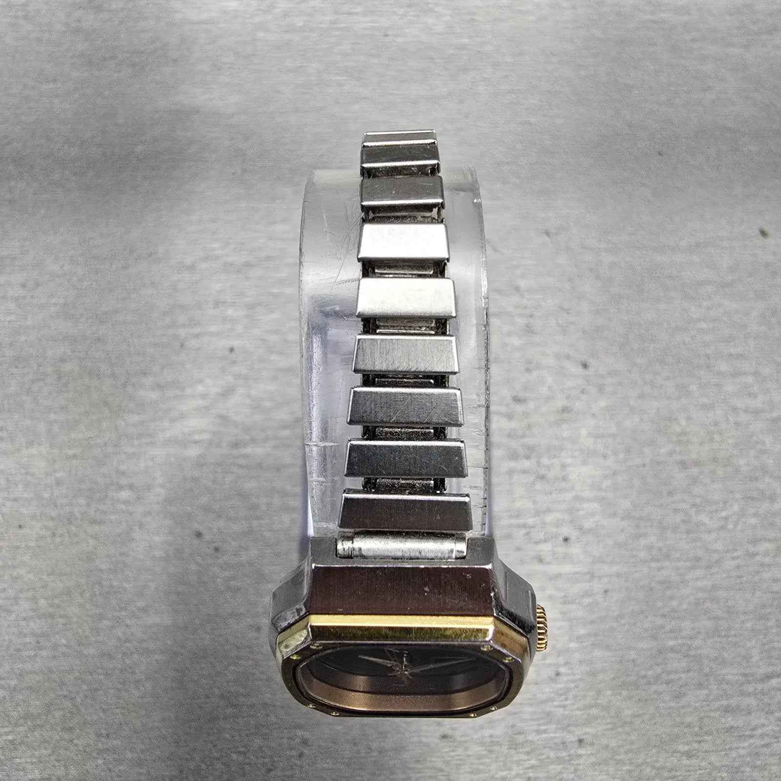 Seiko SQ Watch Women 23mm Black Dial Two Tone Daydate 8523-5060 New Battery VTG4