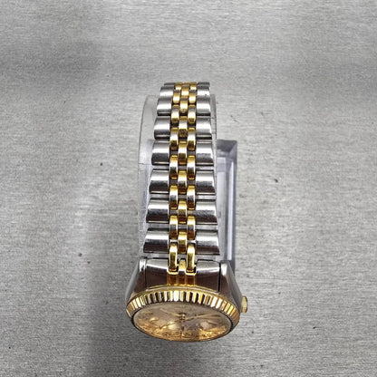 Seiko Watch Women 24mm Silver Dial Two Tone Daydate Round 7N83-0049 New Battery4