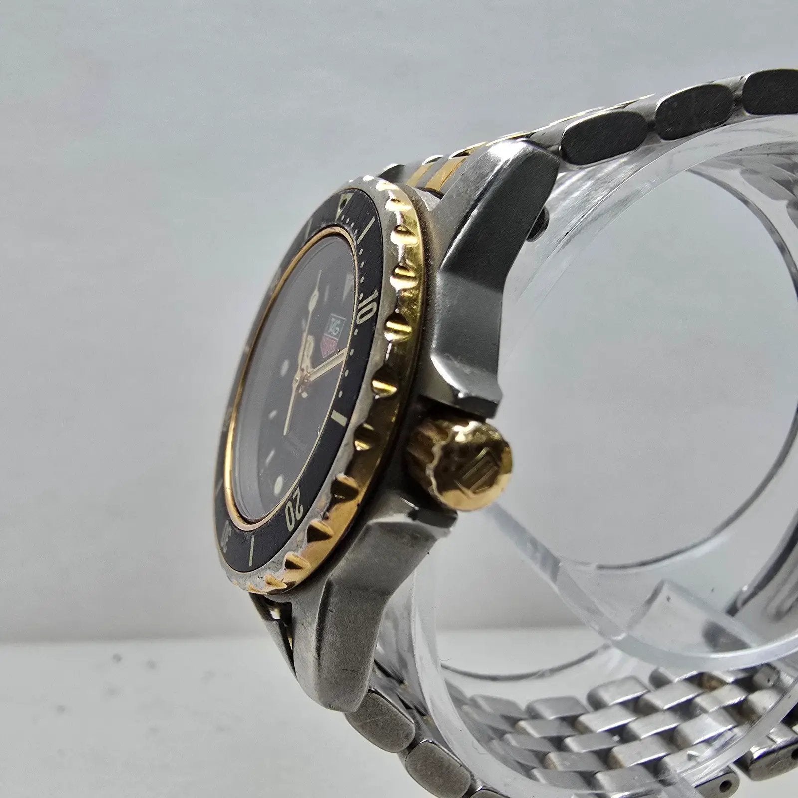 Tag Heuer Professional 200 Dive Watch Women 28mm Gold Dial Two Tone Date NewBatt2