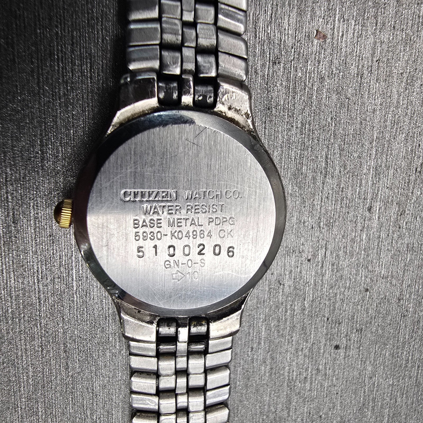Citizen CQ Watch Women 22mm Black Dial Two Tone Round 5930-K04964 New Battery10