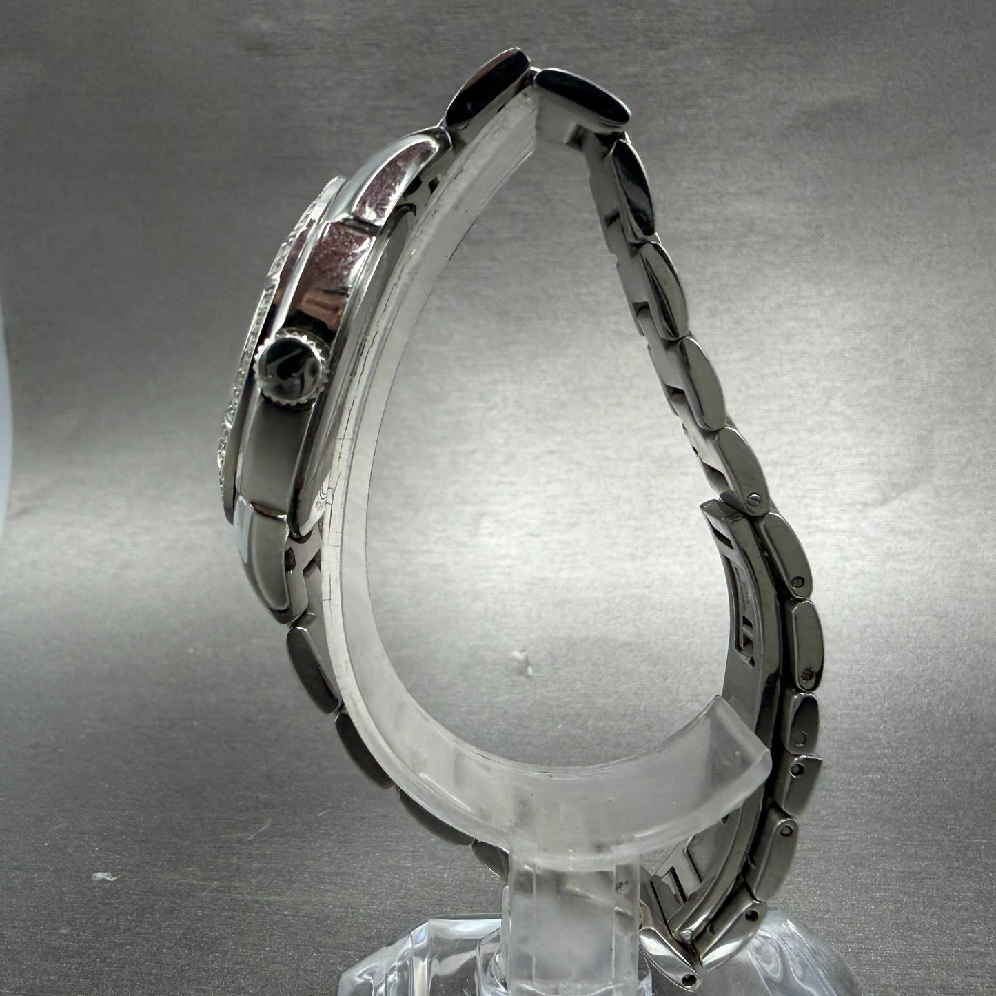 Bulova Watch Women 33mm MOP Dial Silver Tone Round 96L146 New Battery Diamond6