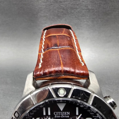 Citizen Eco-Drive Brycen Watch Men 42mm Blue Dial Titanium Chrono BL5250-02L4