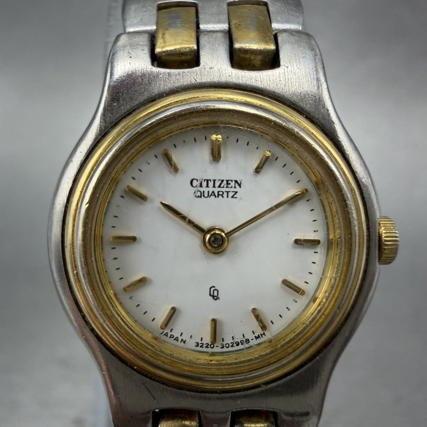 Citizen CQ Watch Women 20mm White Dial Two Tone Round 3220324714 New Battery1