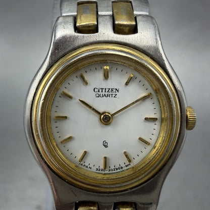 Citizen CQ Watch Women 20mm White Dial Two Tone Round 3220324714 New Battery1