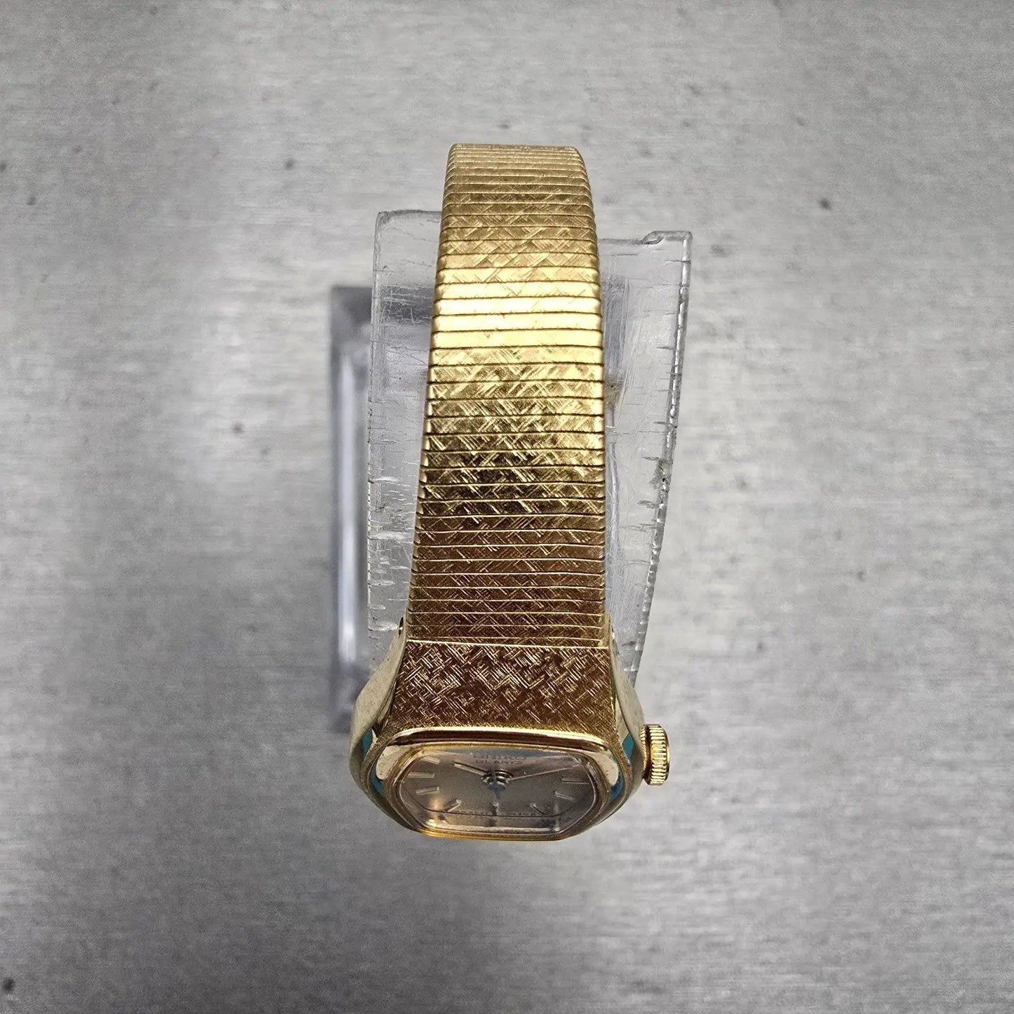 Seiko Watch Women 16mm Gold Dial Gold Tone Oval 2C21-5140 New Battery Vintage4