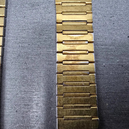 Seiko Bracelet 10mm Stainless Steel Gold Tone Vintage Japan Z4212
