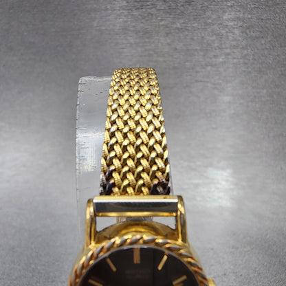 Seiko Watch Women 19mm Brown Dial Gold Tone 14215510 New Battery4