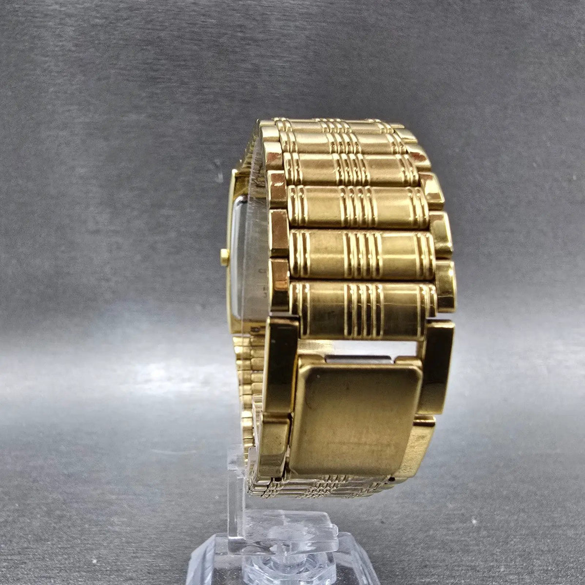 Citizen Tank Watch Men 25mm Black Dial Gold Tone Rectangle 1020-H14231 JP PARTS8