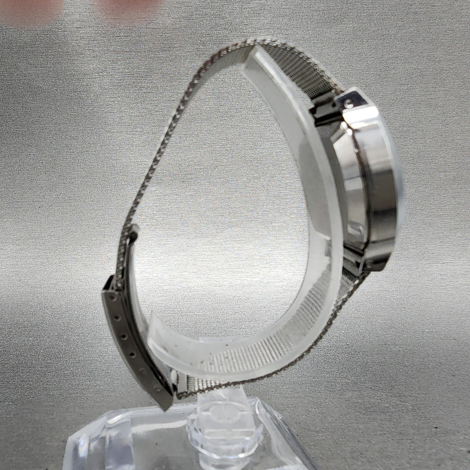 Citizen Automatic Watch Women 26mm Silver Dial Silver Tone Rectangle Runs VTG9